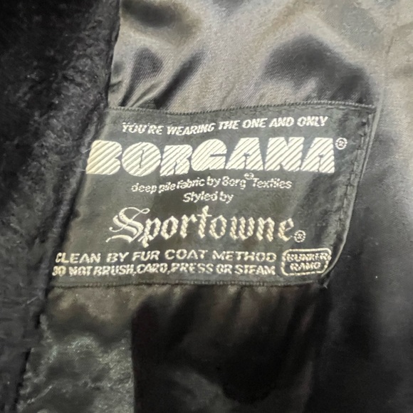 Vintage Marshall Field Black-ish Blue Faux Fur - Picture 4 of 15